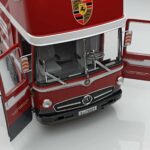 Mercedes O317 Porsche Transporter Rood CMR 1:18 - image 6 of 12
