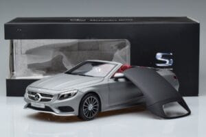 Mercedes S-Class A217 Cabriolet Grijs Norev 1:18 B66960355 Metaal — afbeelding 8 van 8