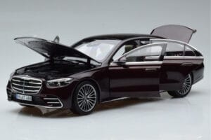 Mercedes S-Class W223 AMG Line Rood Norev 1:18 183804 Metaal — afbeelding 2 van 8
