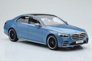 Mercedes S-Class W223 Vintage Blauw Norev 1:18 B66960828 Metaal — afbeelding 5 van 7