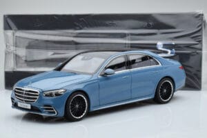 Mercedes S-Class W223 Vintage Blauw Norev 1:18 B66960828 Metaal — afbeelding 7 van 7