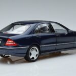 Mercedes S55 AMG W220 Blauw Norev 1:18 183817 Metaal - image 3 of 7