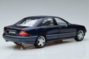 Mercedes S55 AMG W220 Blauw Norev 1:18 183817 Metaal — afbeelding 3 van 7