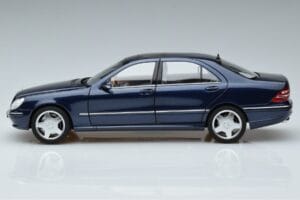 Mercedes S55 AMG W220 Blauw Norev 1:18 183817 Metaal — afbeelding 4 van 7