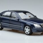 Mercedes S55 AMG W220 Blauw Norev 1:18 183817 Metaal - image 5 of 7