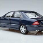 Mercedes S55 AMG W220 Blauw Norev 1:18 183817 Metaal - image 6 of 7