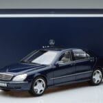 Mercedes S55 AMG W220 Blauw Norev 1:18 183817 Metaal - image 7 of 7