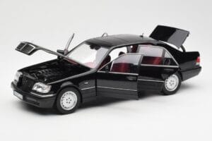 Mercedes S600 W140 Zwart Norev 1:18 183722 Metaal — afbeelding 2 van 8