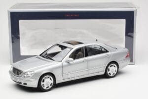 Mercedes S600 W220 Zilver Metallic Norev 1:18 183810 Metaal — afbeelding 8 van 8