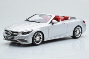 Mercedes AMG S65 A217 Cabriolet Zilver GT Spirit 1:18 GT764