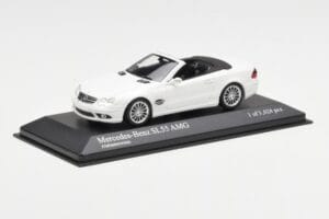 Mercedes SL 55 AMG R230 Wit Minichamps 1:43 400036170 Metaal — afbeelding 2 van 4