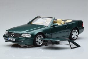Mercedes SL500 R129 Groen Metallic Norev 1:18 183753 Metaal — afbeelding 3 van 8