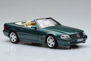 Mercedes SL500 R129 Groen Metallic Norev 1:18 183753 Metaal — afbeelding 6 van 8