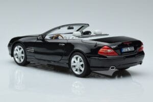 Mercedes SL500 R230 Zwart Norev 1:18 183840 Metaal — afbeelding 6 van 8
