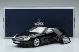 Mercedes SL500 R230 Zwart Norev 1:18 183840 Metaal — afbeelding 8 van 8