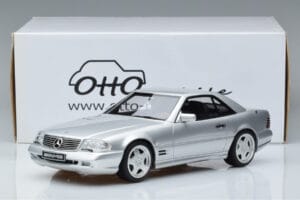 Mercedes SL 73 AMG R129 Brilliant Zilver Otto 1:18 OT240 Hars — afbeelding 6 van 6