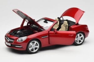 Mercedes SLK R172 Designo Zircon Rood Minichamps 1:18 B66960513 Metaal — afbeelding 2 van 8
