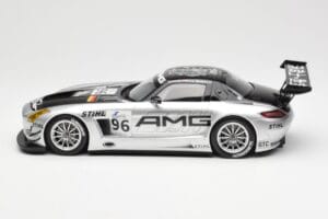 Mercedes SLS AMG GT3 #96 M. Hakkinen AMG Customer Sports 6 Hours of Zhuhai ILMC 2011 Minichamps 1:18 B66960197 Metaal — afbeelding 3 van 6
