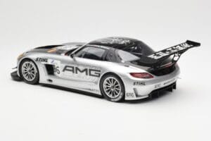 Mercedes SLS AMG GT3 #96 M. Hakkinen AMG Customer Sports 6 Hours of Zhuhai ILMC 2011 Minichamps 1:18 B66960197 Metaal — afbeelding 5 van 6
