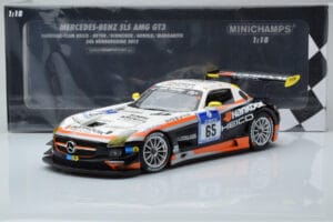 Mercedes SLS AMG GT3 Hankook Team Heico #65 T. Heyer / B. Schneider / M. Arnold / G. Margaritis 24 Hours of Nurburgring 2012  — afbeelding 6 van 6
