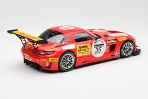 Mercedes SLS AMG GT3 #35 Team Black Falcon T. Heyer / Jafer / Lemeret 24 Hours of Spa 2011 Minichamps 1:18 151113135 Metaal — afbeelding 2 van 6