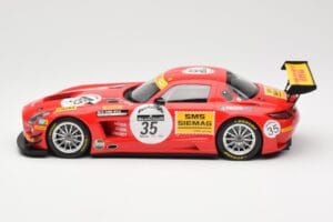 Mercedes SLS AMG GT3 #35 Team Black Falcon T. Heyer / Jafer / Lemeret 24 Hours of Spa 2011 Minichamps 1:18 151113135 Metaal — afbeelding 3 van 6