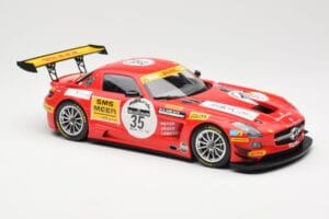 Mercedes SLS AMG GT3 #35 Team Black Falcon T. Heyer / Jafer / Lemeret 24 Hours of Spa 2011 Minichamps 1:18 151113135 Metaal — afbeelding 4 van 6