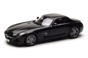 Mercedes SLS AMG Obsidian Zwart Metallic Minichamps 1:18 B66960042