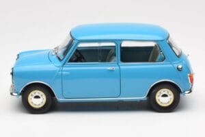 Morris Mini Minor Blauw Kyosho 1:18 08964BL Metaal — afbeelding 4 van 8