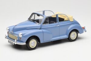 Morris Minor Cabriolet Blauw Minichamps 1:18