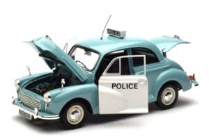 Morris Minor Politie Blauw & Wit Minichamps 1:18 150137090 Metaal — afbeelding 2 van 8