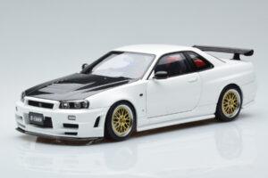 Nissan Skyline GT-R R34 Nismo Z-Tune Wit MotorHelix 1:18