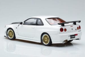 Nissan Skyline GT-R R34 Nismo Z-Tune Wit MotorHelix 1:18 M83407 Metaal — afbeelding 7 van 11