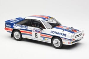 Opel Manta 400 Rothmans #8 J. McRae / I. Grindrod Lombard RAC Rally 1983 IXO 1:18 18RMC038A Metaal — afbeelding 4 van 6