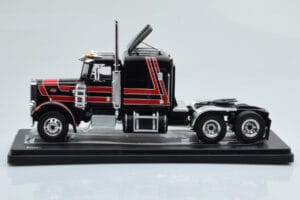 Peterbilt 359 Zwart Rood IXO 1:43 TR158 Metaal — afbeelding 2 van 4