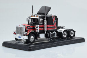 Peterbilt 359 Zwart Rood IXO 1:43