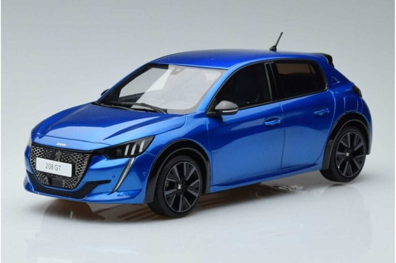 Peugeot 208 GT Line Blauw Otto 1:18 OT392 Hars