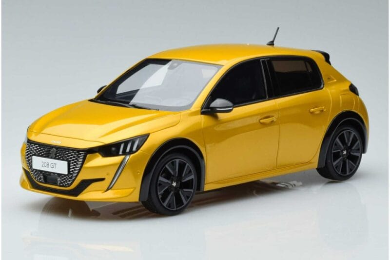 Peugeot 208 GT Line Geel Otto 1:18 OT930 Hars