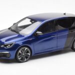 Peugeot 308 GTI Magnetic Blauw Zwart Otto 1:18 OT922