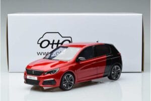 Peugeot 308 T9 GTI Rood Otto 1:18 OT368 Hars — afbeelding 6 van 6