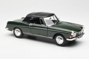 Peugeot 404 Cabriolet Antique Green Gelimiteerde Editie Norev 1:18 184829 Metaal — afbeelding 6 van 8