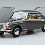 Peugeot 404 Coupe Graphite Grijs Norev 1:18 - image 2 of 7