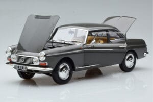 Peugeot 404 Coupe Graphite Grijs Norev 1:18 184834 Metaal — afbeelding 2 van 7