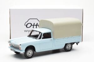 Peugeot 404 Pickup Bache Pastelblauw Otto 1:18 OT1036 Hars — afbeelding 6 van 6
