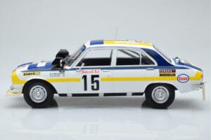 Peugeot 504 Ti #15 B. Consten Rally Morocco 1975 IXO 1:18 18RMC044C Metaal — afbeelding 3 van 6
