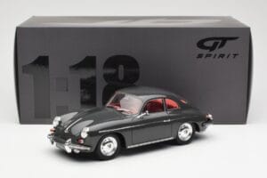 Porsche 356B 2000 GS Carrera 2 Grijs GT Spirit 1:18 GT793 Hars — afbeelding 6 van 6