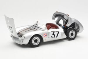 Porsche 550 RS Spyder #37 H. Polensky / R. von Frankenberg 24 Hours of Le Mans 1955 Schuco 1:18 450033400 Metaal — afbeelding 2 van 8