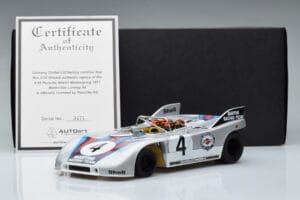 Porsche 908/03 #4 V. Elford / G. Larrousse 1000km Nurburgring 1971 AUTOart 1:18 87181 Metaal — afbeelding 8 van 8