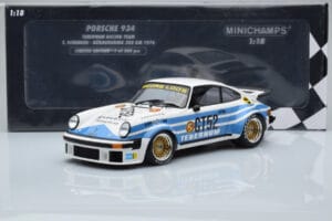 Porsche 911 934 Tebernum Racing Team #52 T. Schenken Nurburgring 300km 1976 Minichamps 1:18 155766452 Metaal — afbeelding 6 van 6