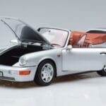 Porsche 911 964 Carrera 2 Cabriolet Zilver Norev 1:18 187330 Metaal - image 2 of 7